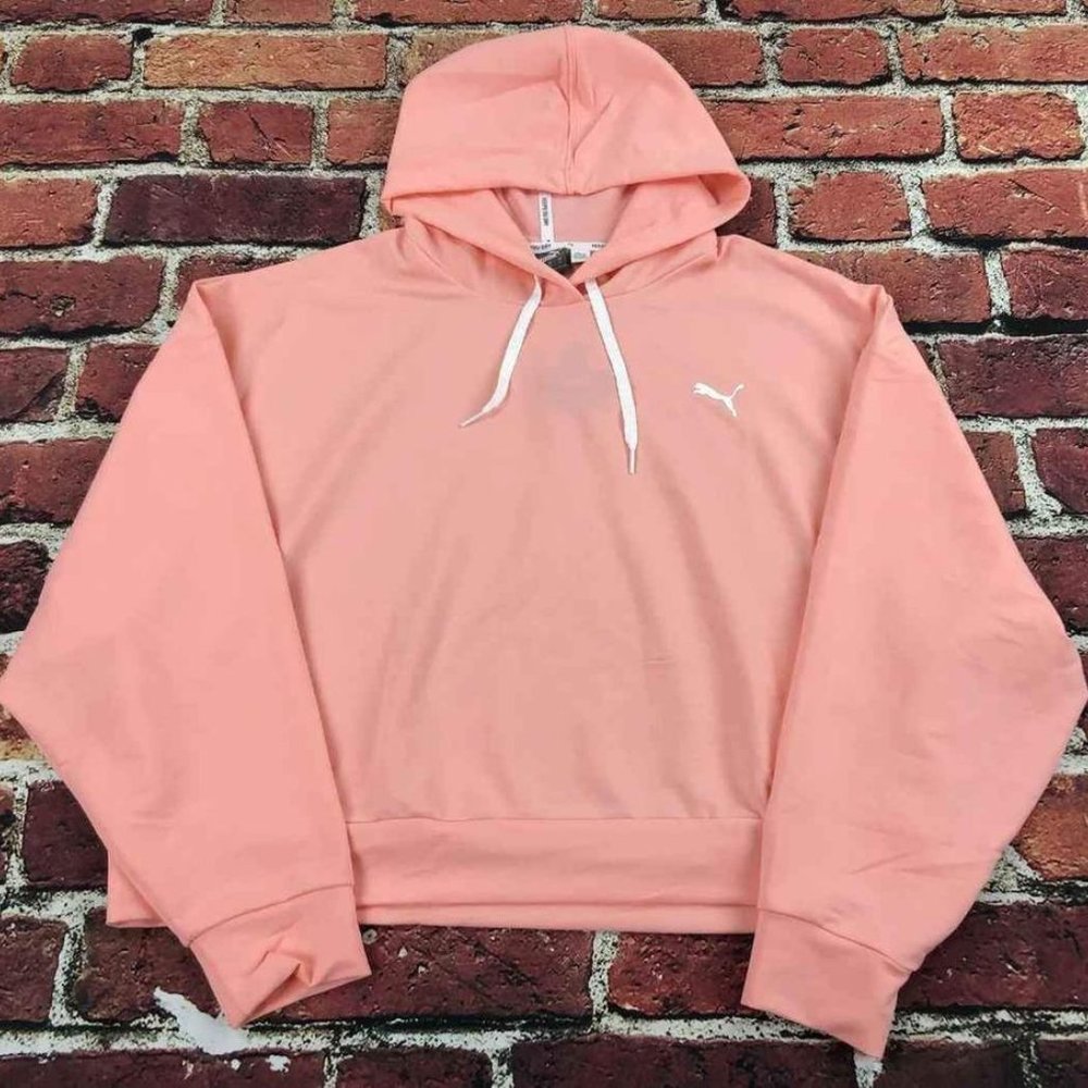 PUMA Peach Crop Hooded Sweater / Hoodie Size XL NEW